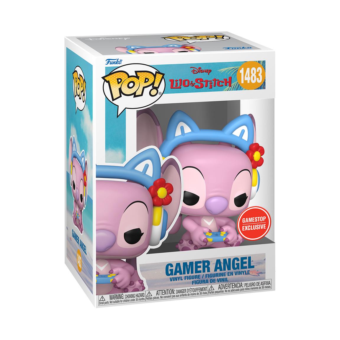 Funko POP! Disney: Lilo and Stitch Angel (Gamer) 3.7-in Vinyl Figure GameStop Exclusive