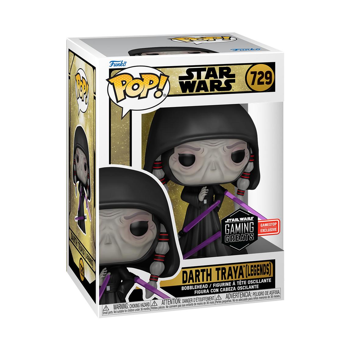 Funko POP! Star Wars: Gaming Greats Darth Traya 4.5-in Vinyl Bobblehead GameStop Exclusive