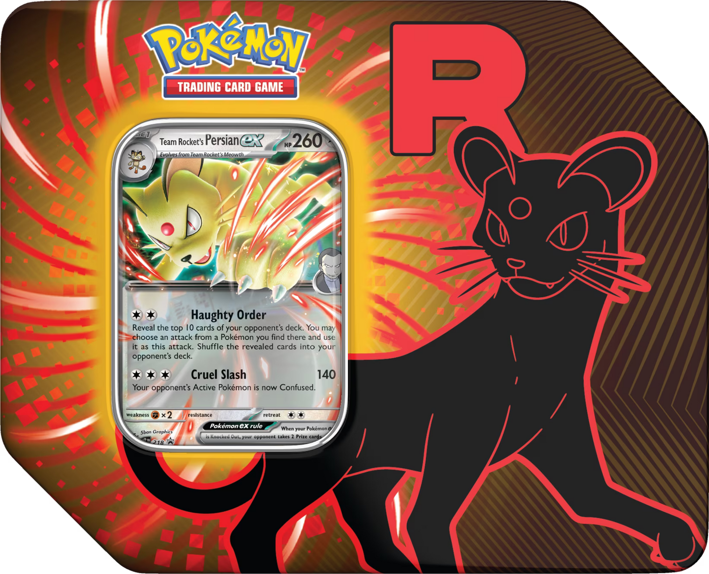 Pokemon Trading Card Game: Team Rocket Tin (Styles May Vary)