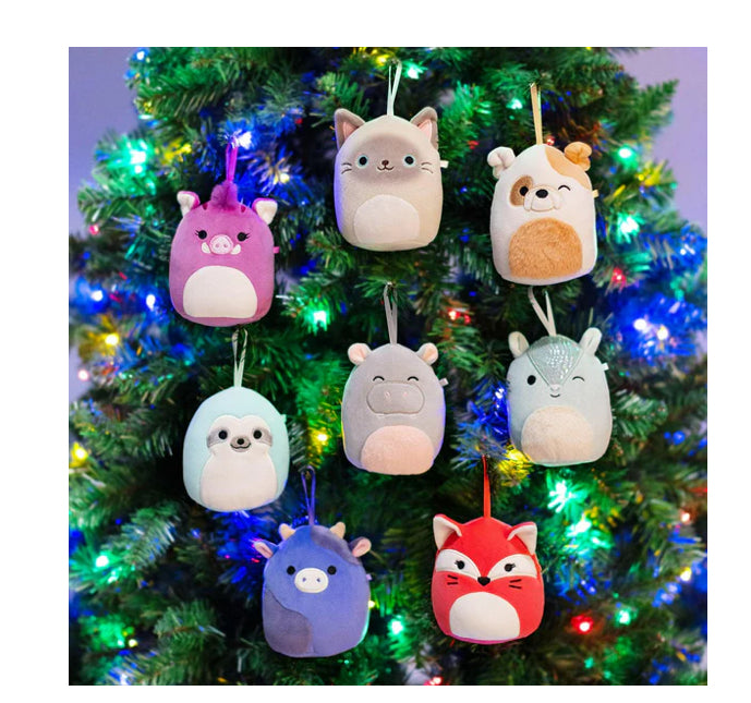 Squishmallows 4-inch Ornament Plush 8-pack Assorted