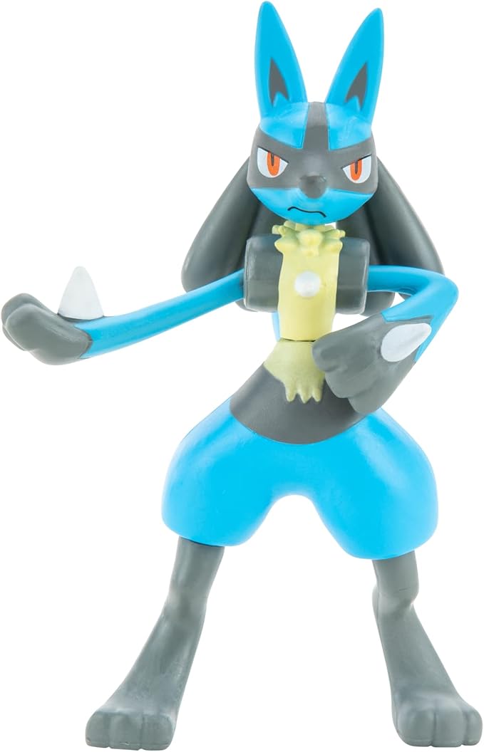Pokemon Characters Set 8Pack 5-11cm - Pokemon Games New 2023 - Garchomp, Pikachu, Eevee, Lucario, Riolu, Munchlax, Glaceon & Leafeon -Figurine Pokemon Action Figure - Official Pokemon Toys
