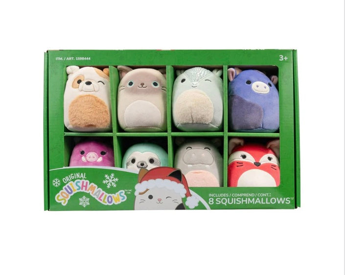 Squishmallows 4-inch Ornament Plush 8-pack Assorted