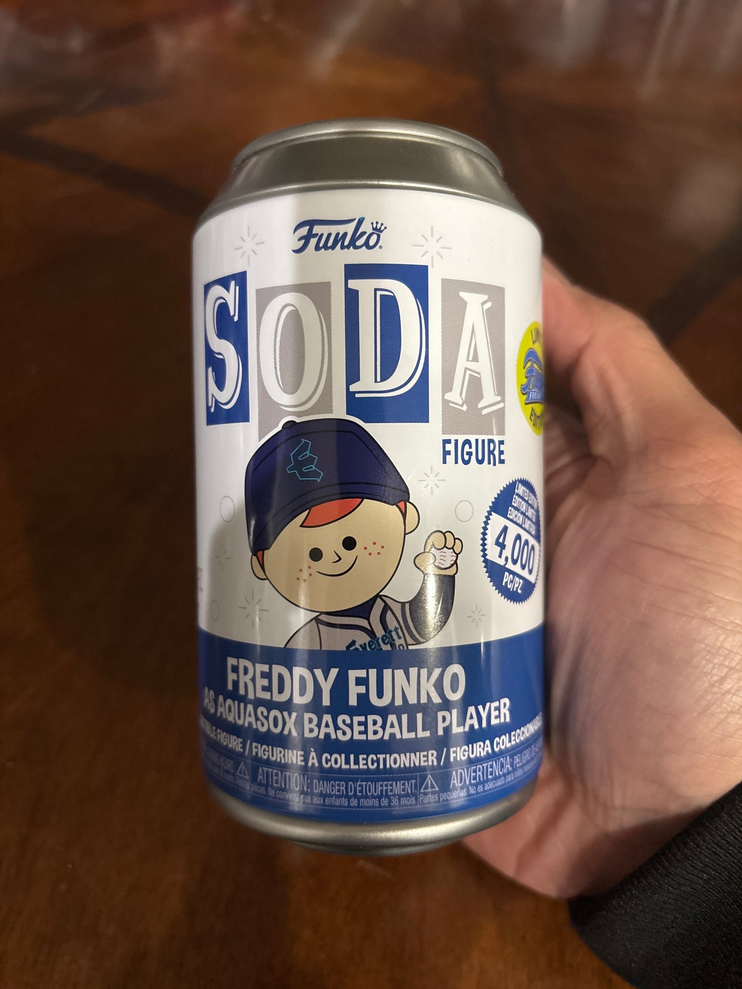 Freddy Funko as Aquasox baseball player funko field edition