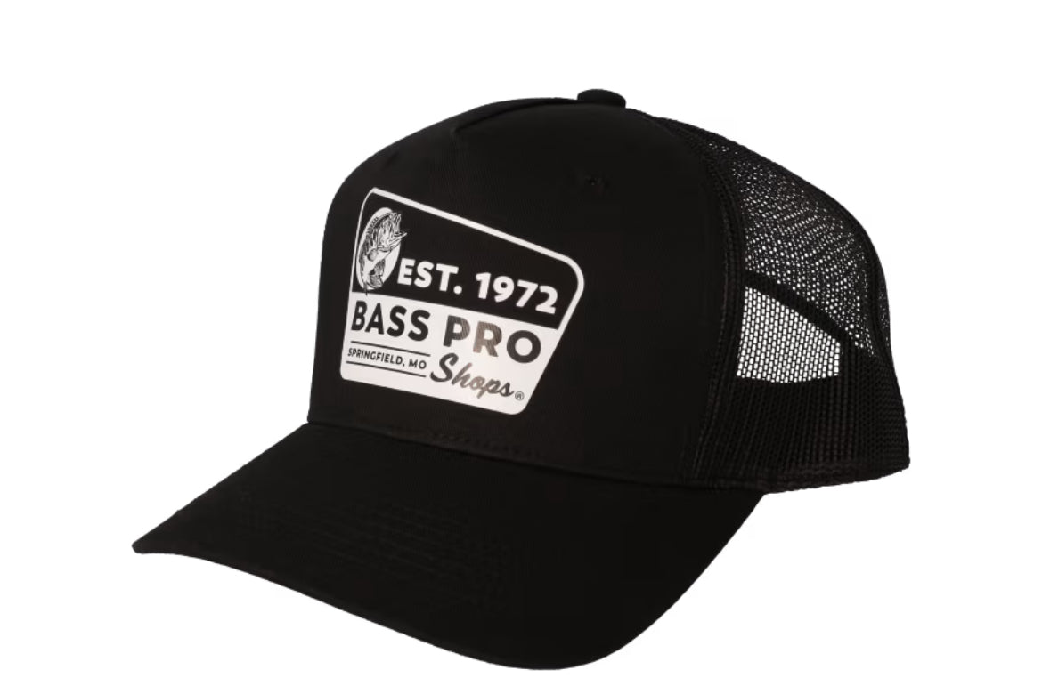 Bass Pro Shops Vintage Sign Trucker Cap - Black