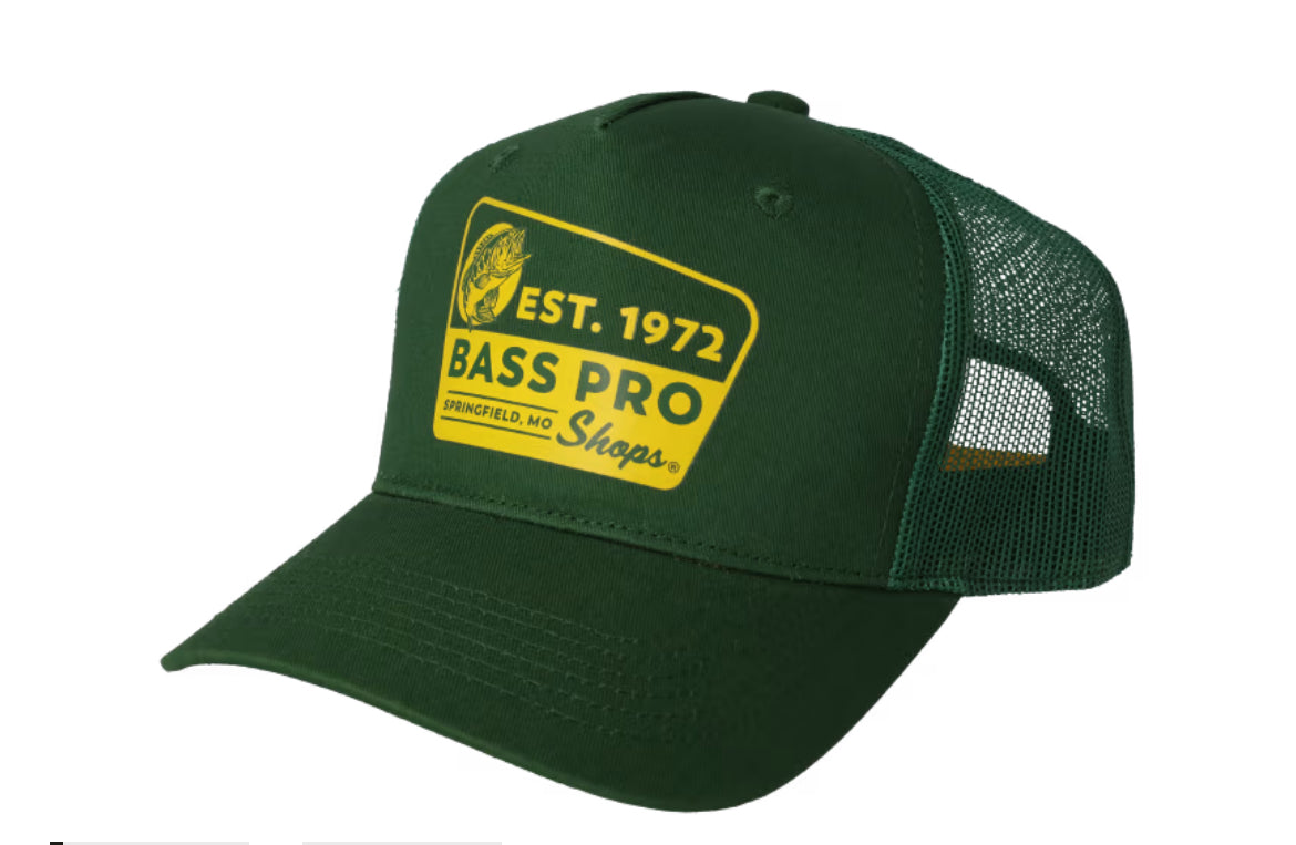 Bass Pro Shops Vintage Sign Trucker Cap - Green