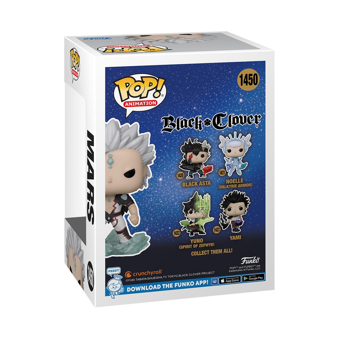 Funko POP! Animation: Black Clover Mars 4.75-in Vinyl Figure GameStop Exclusive
