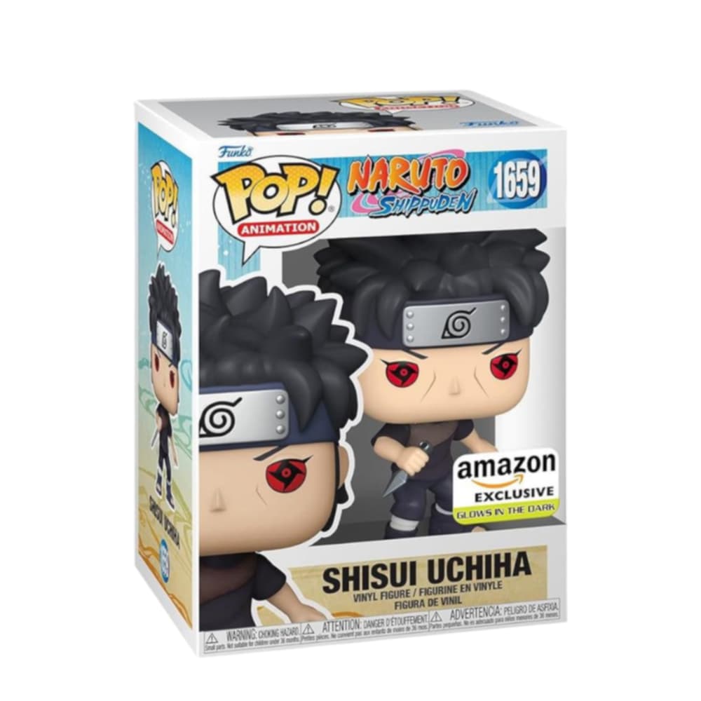 Funko Pop! Animation: Naruto: Shippuden - Shisui Uchiha with Kunai, Glow in The Dark, Amazon Exclusive