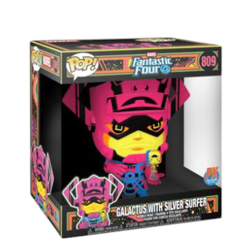 Pop Jumbo! Black Light Galactus wtih Silver Surfer Px Previews
