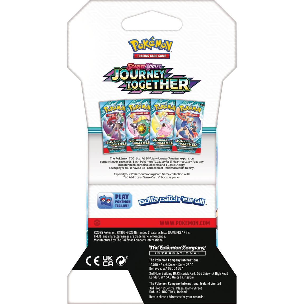 Pokemon Trading Card Game: Scarlet and Violet Journey Together Booster Sleeves Pack (Styles May Vary)
