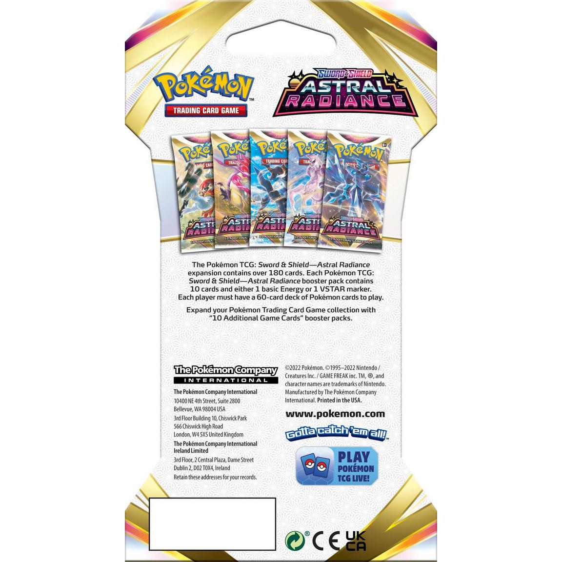 Pokemon Trading Card Game: Sword and Shield-Astral Radiance Sleeved Booster Pack (Assortment)