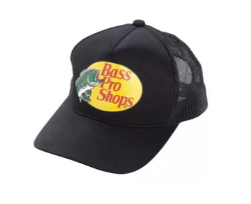 Bass Pro Shops Mesh Trucker Cap - Black
