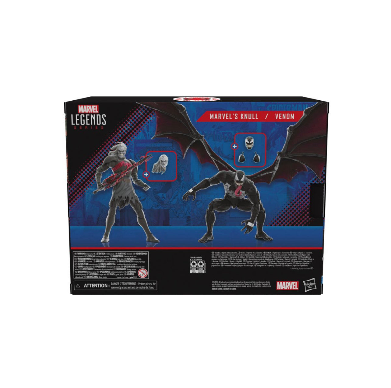 Spider-Man Marvel Legends King in Black Knull and Venom 6-inch Action Figure 2-Pack