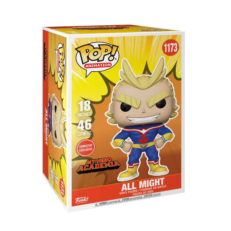 Funko POP! Mega: My Hero Academia All Might 18 inch GameStop Exclusive –  313 Figs and Toys