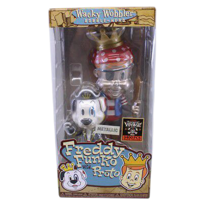 Funko Wacky Wobbler Fundays Funtastic Voyage Freddy Funko & Proto Metallic 3400 pcs Show Edition