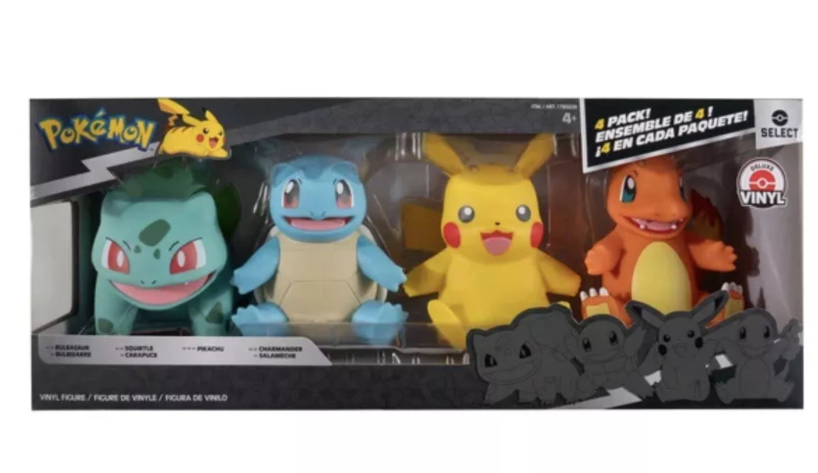 Pokémon Vinyl 8" Figure 4-pack