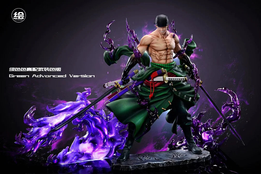 T-H Studios Enma Befall Roronoa Zoro with LED - ONE PIECE Resin Statue - T-H Studios