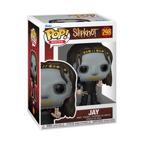 Pre-Order Slipknot Jay with Drumsticks Funko Pop! Vinyl Figure #298 (SRP 700)