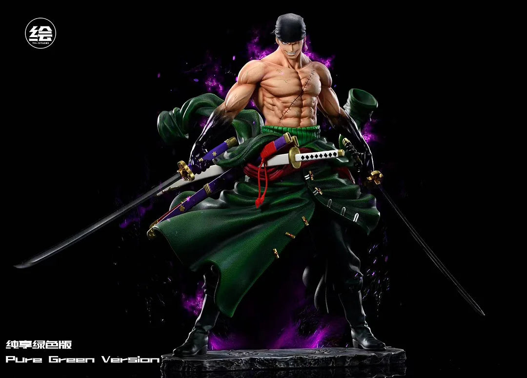 T-H Studios Enma Befall Roronoa Zoro with LED - ONE PIECE Resin Statue - T-H Studios