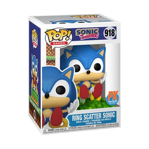 Sonic the Hedgehog Ring Scatter Sonic Funko Pop! Vinyl Figure #918 - Previews Exclusive