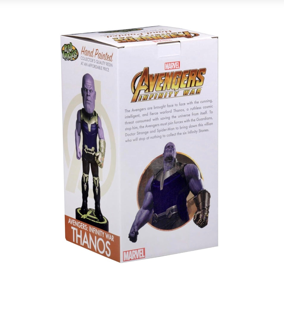 NECA Thanos Head Knocker Resin Statue Avengers Infinity War Bobblehead Marvel