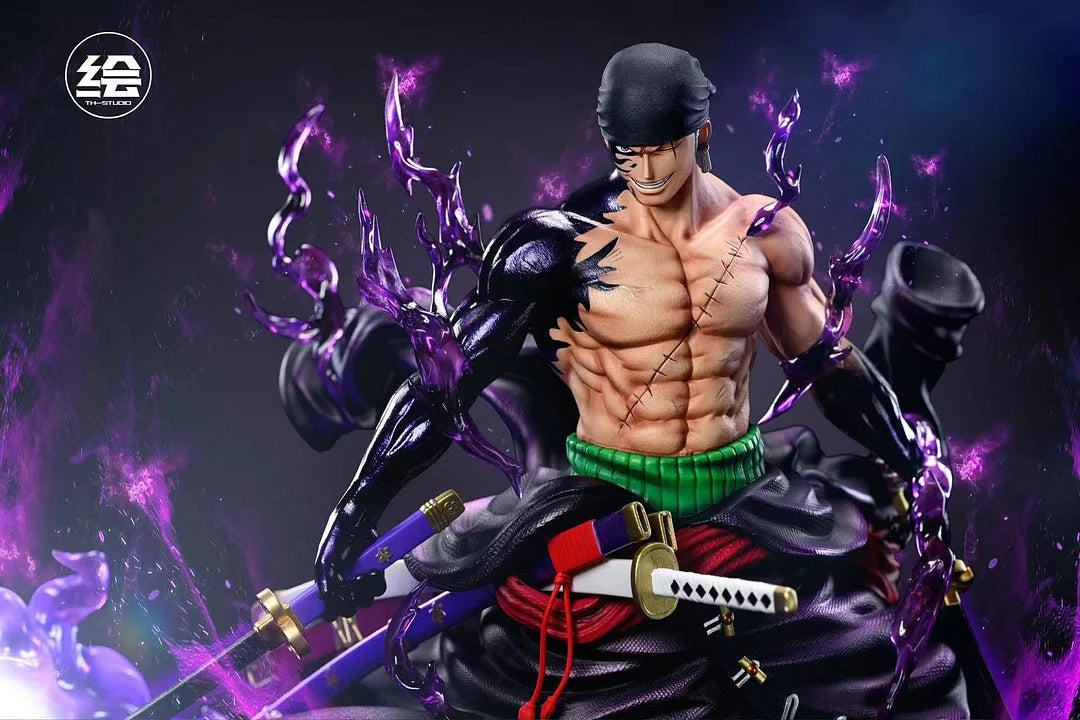 T-H Studios Enma Befall Roronoa Zoro with LED - ONE PIECE Resin Statue - T-H Studios