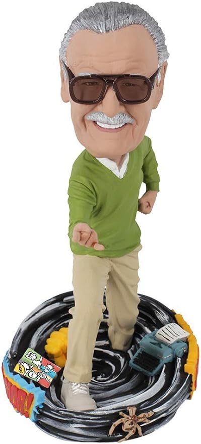 Royal Bobbles Stan Lee Bobblehead, Premium Polyresin Lifelike Figure, Unique Serial Number, Exquisite Detail