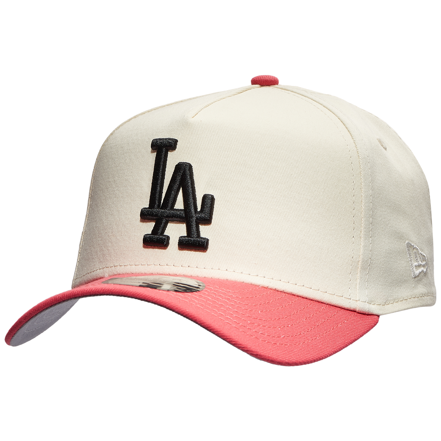 New Era Dodgers 9FORTY AF Chrome & Coral Cap Pink/White