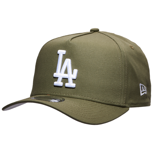 New Era Los Angeles Dodgers 9FORTY A-Frame Cap New Olive/White