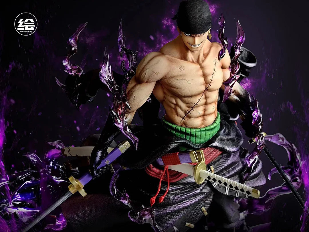 T-H Studios Enma Befall Roronoa Zoro with LED - ONE PIECE Resin Statue - T-H Studios