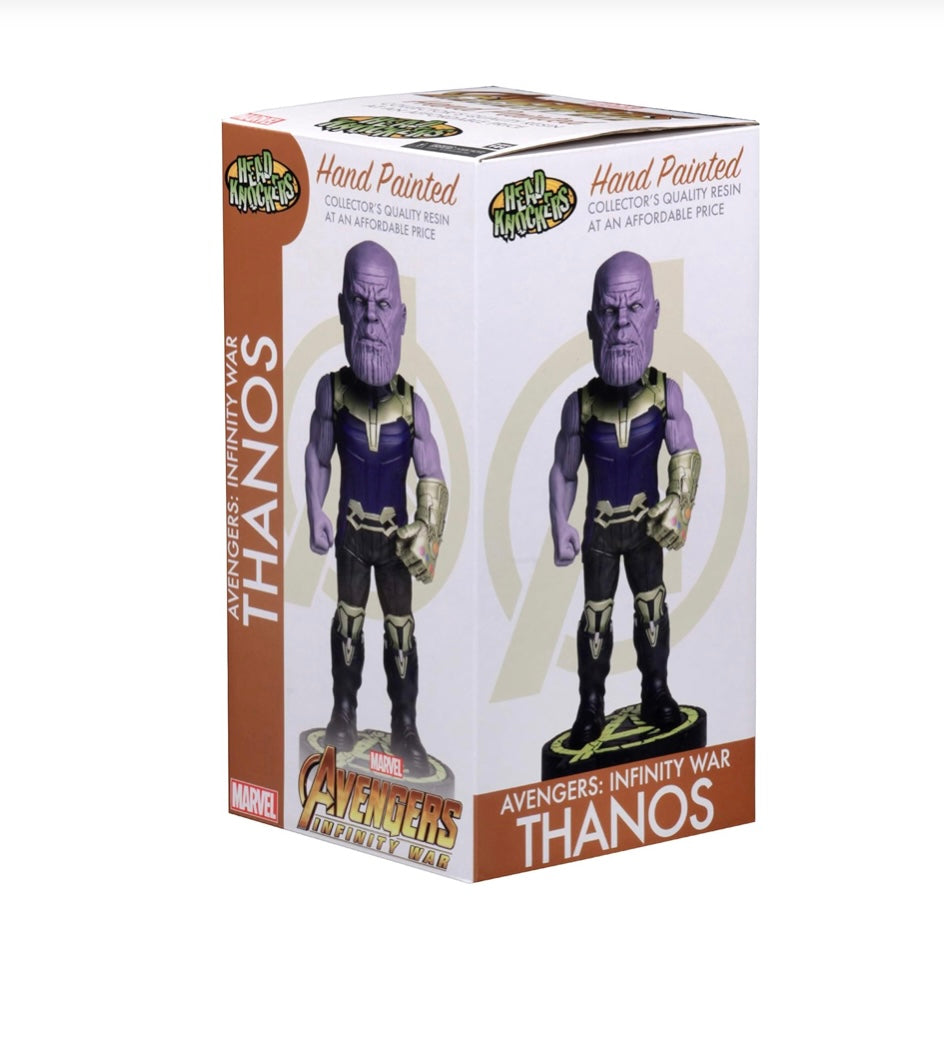 NECA Thanos Head Knocker Resin Statue Avengers Infinity War Bobblehead Marvel