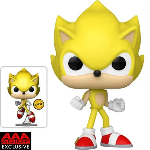 Pre-Order Sonic the Hedgehog Super Sonic Funko Pop! Vinyl Figure #923 - AAA Anime Exclusive CHASE (SRP 4,000)