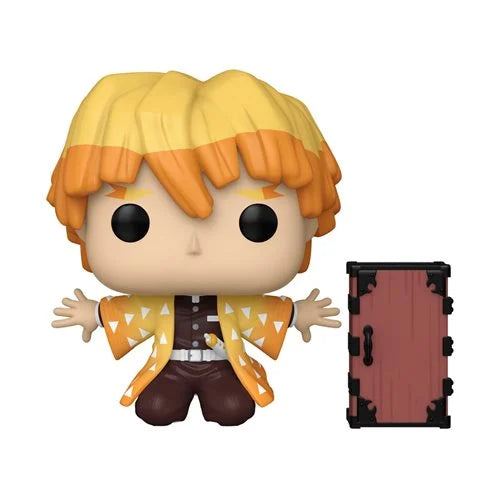 Demon Slayer Zenitsu Protecting Nezuko's Box Funko Pop! Vinyl Figure #1488 - Entertainment Earth Exclusive