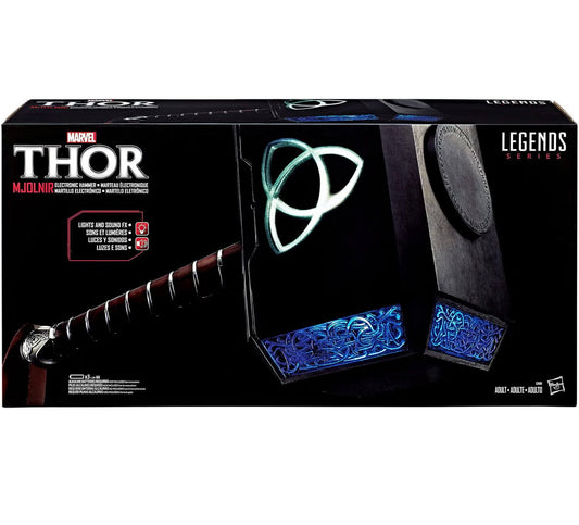 HASBRO MARVEL LEGENDS THOR MJOLNIR HAMMER ELECTRONIC PROP REPLICA