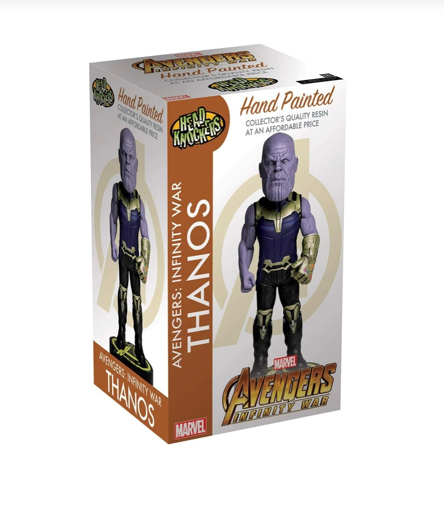 NECA Thanos Head Knocker Resin Statue Avengers Infinity War Bobblehead Marvel