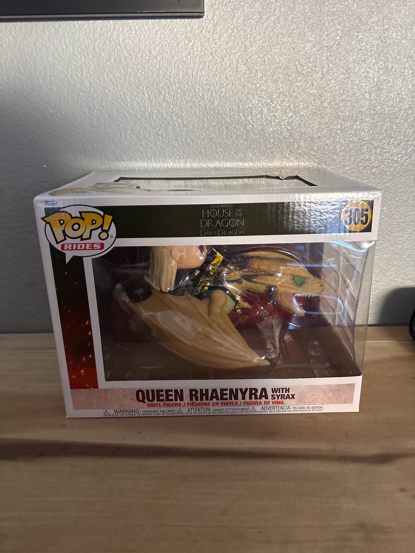 HOUSE OF THE DRAGON
POP! RIDES DELUXE QUEEN RHAENYRA WITH SYRAX