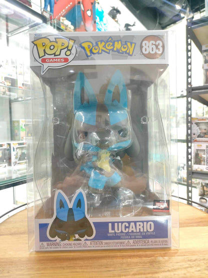 Funko Pop! Games Pokemon Lucario Jumbo Target Con 2022 Exclusive Figure #863