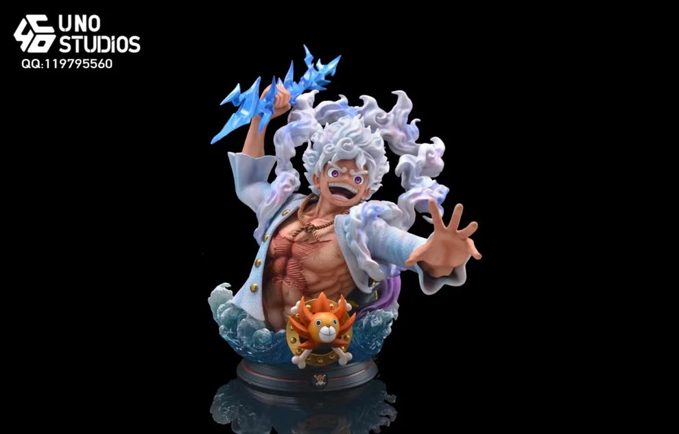 One Piece UNO Studio Nika Monkey D Luffy Gear 5 Bust Resin Statue