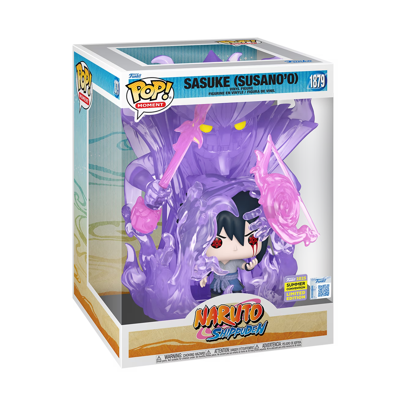 Funko POP! Moments: Naruto Shippuden Sasuke (Susano'o) 8.8-in Vinyl Figure GameStop Exclusive, Not Mint