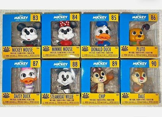 Funko Minis Disney Mickey and Friends FULL SET Of 8 With Store Box