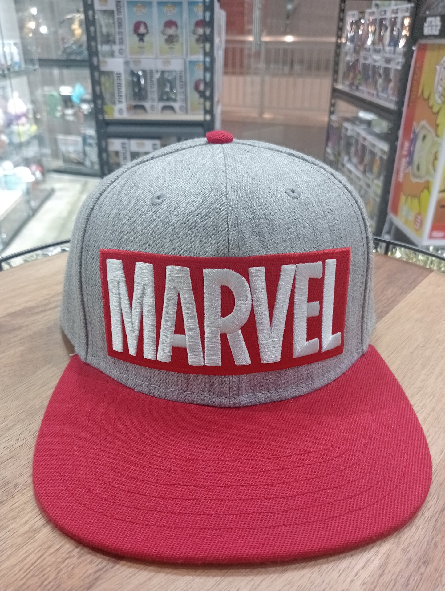 Marvel Comics Baseball Cap Hat - Grey and Red