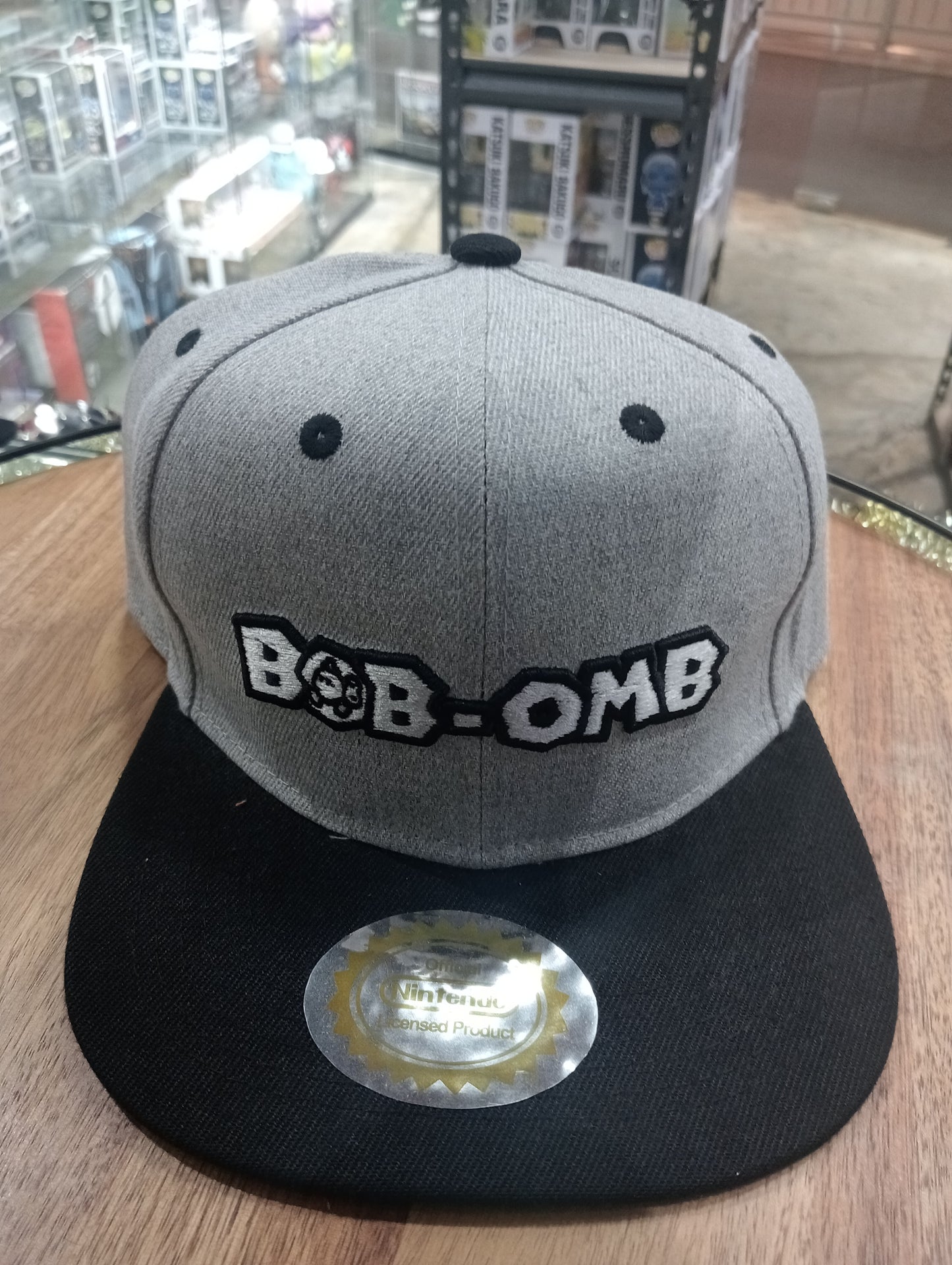 Super Mario BOB-OMB Nintendo Emblem Snapback Hat