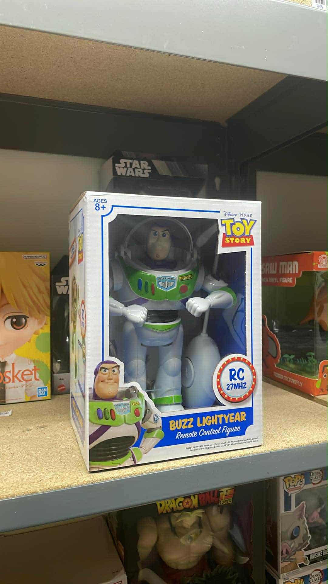 Buzz Lightyear Figure 7” Disney Pixar Remote Control RC 27 MHZ