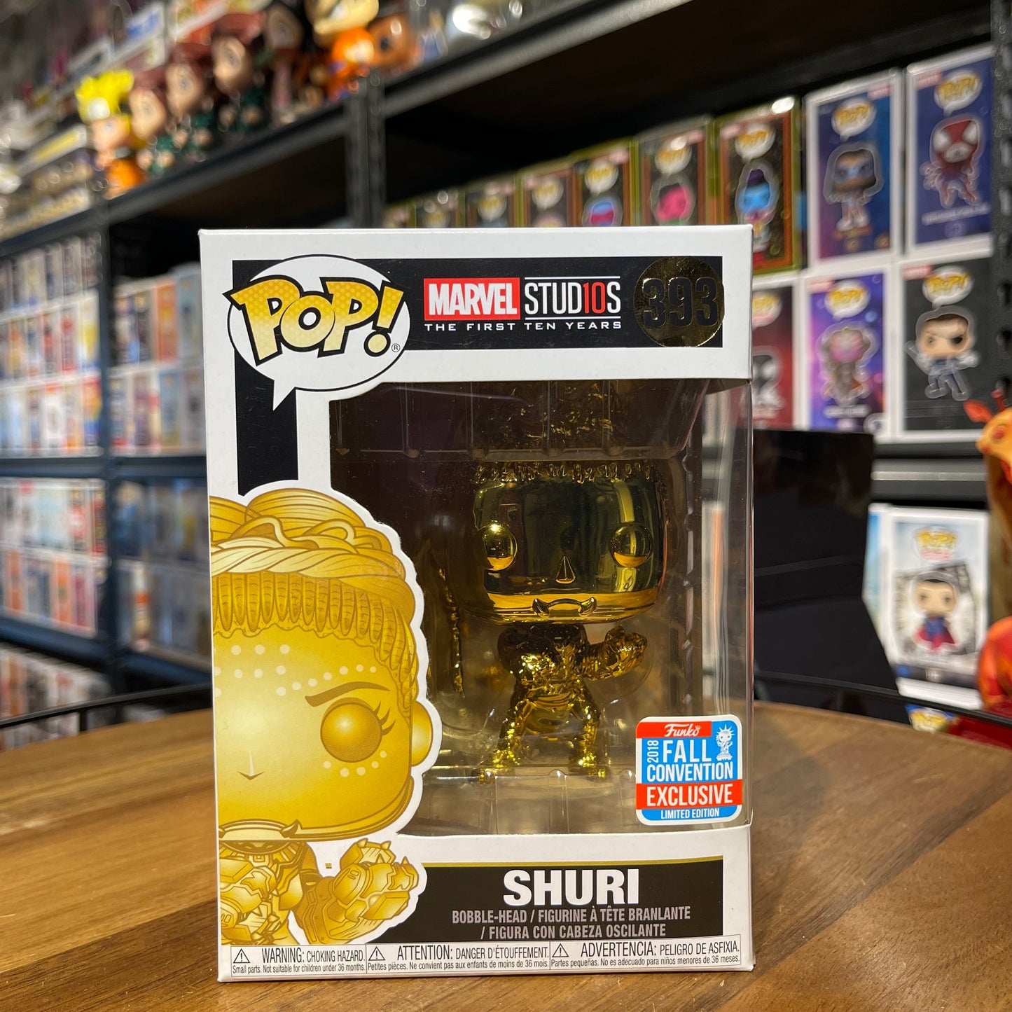 Pop! Marvel Studios Gold Chrome Shuri