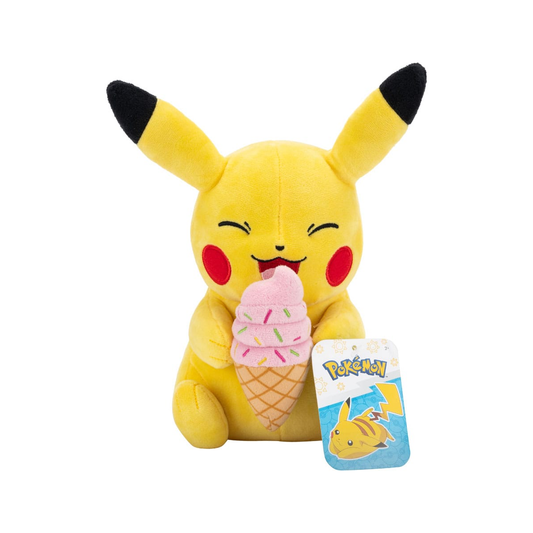 Pikachu with ice cream plush