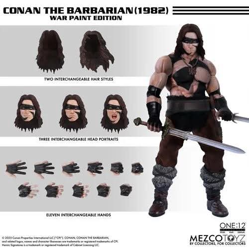 Conan The Barbarian (1982): War Paint Edition One:12 Collection Action Figure (Measures approximately 6.3-inches (16cm) tall)