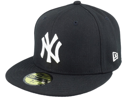 New Era New York Yankees Basic Black & White 9Fifty Snapback Cap