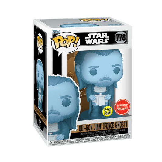 Star Wars: Qui Gon Jinn (Force Ghost) GameStop Exclusive Funko Pop! Vinyl Figure #778