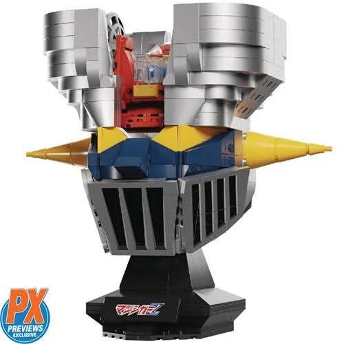 Mazinger Z: Mazinger Z Bust 670-Piece Building Block Set - Previews Exclusive (Measures approximately 8 inches tall)