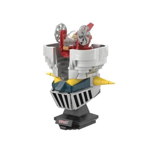 Mazinger Z: Mazinger Z Bust 670-Piece Building Block Set - Previews Exclusive (Measures approximately 8 inches tall)