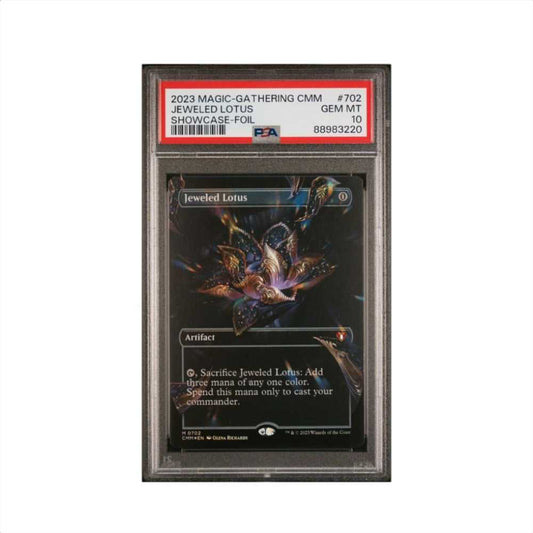 2023 Magic The Gathering Commander Masters 702 Jeweled Lotus Showcase-foil PSA 10